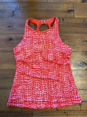 Athleta Maldives High Neck Tankini Top UPF Size 36B/C Underwire Bra TOP ONLY